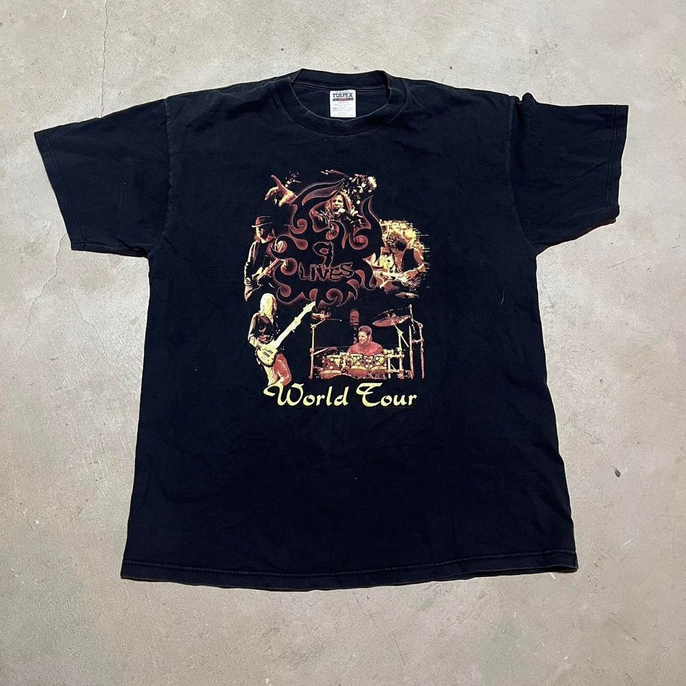 1997 Aerosmith 9 Lives World Tour Band Tee size XL